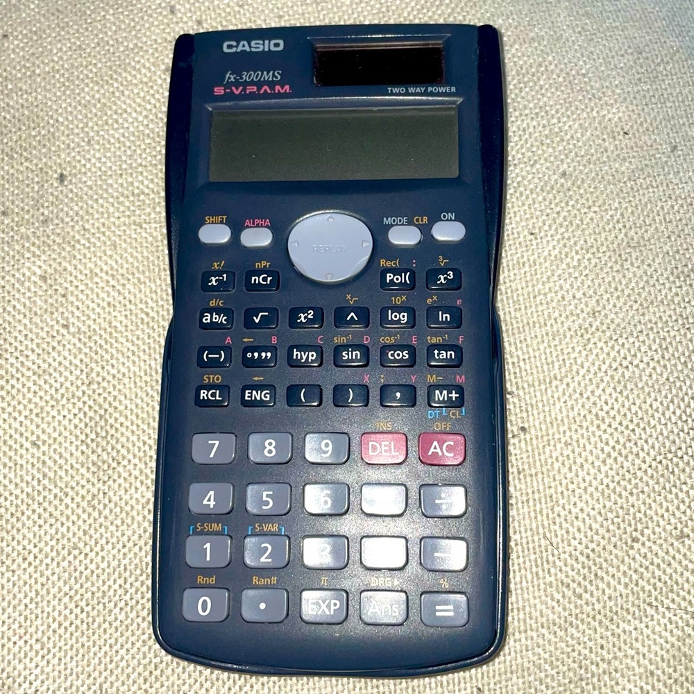 Casio fx-300MS‎ S.V.P.A.M. Scientific calculator 2 line solar